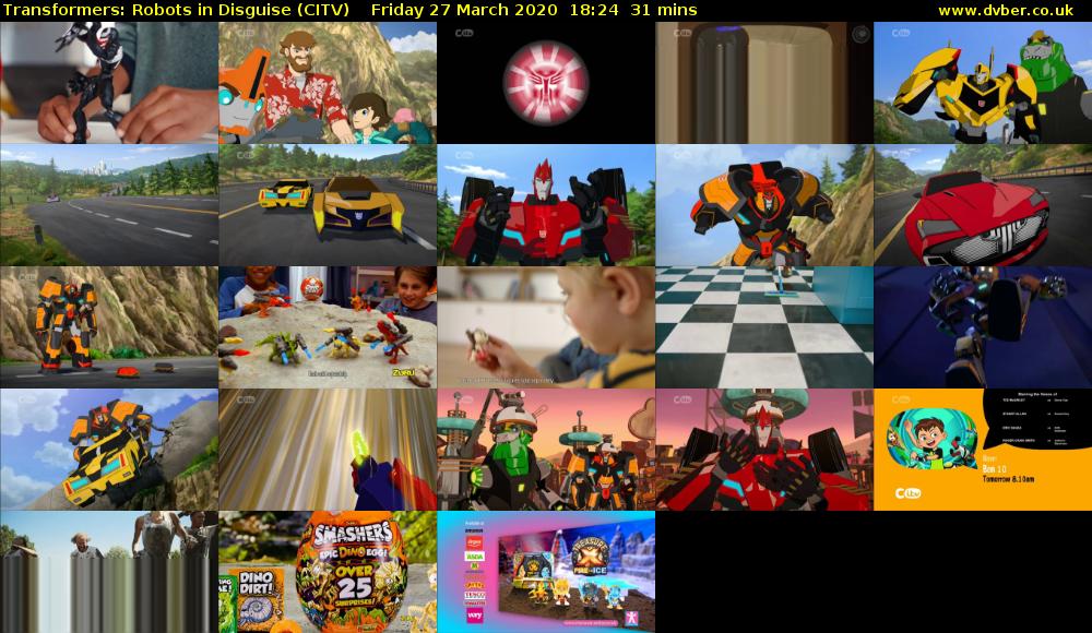 Transformers: Robots in Disguise (CITV) Friday 27 March 2020 18:24 - 18:55