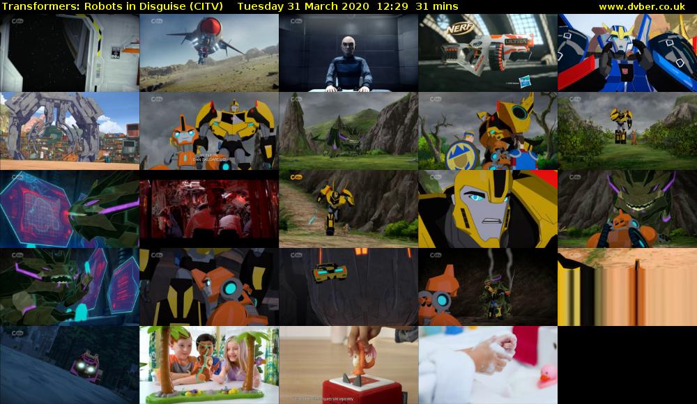 Transformers: Robots in Disguise (CITV) Tuesday 31 March 2020 12:29 - 13:00