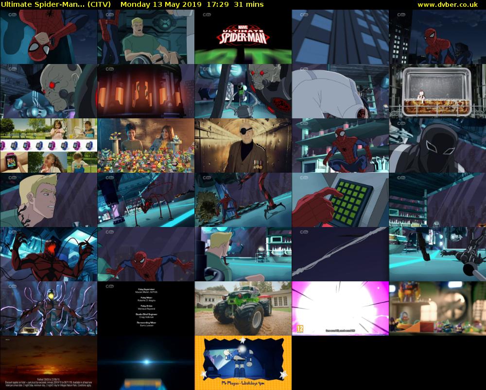 Ultimate Spider-Man... (CITV) Monday 13 May 2019 17:29 - 18:00