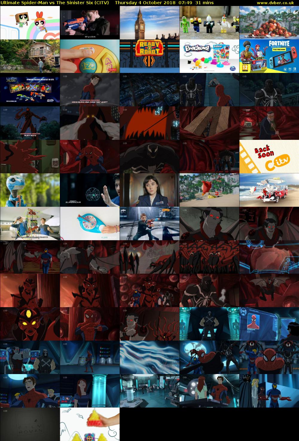 Ultimate Spider-Man vs The Sinister Six (CITV) Thursday 4 October 2018 07:49 - 08:20