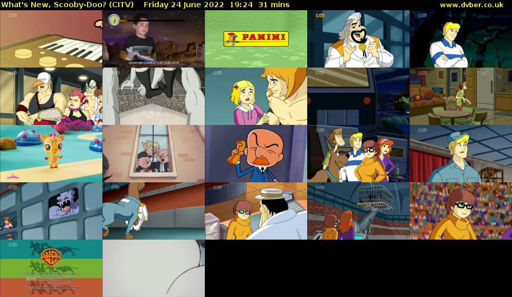 What's New, Scooby-Doo? (CITV) Friday 24 June 2022 19:24 - 19:55