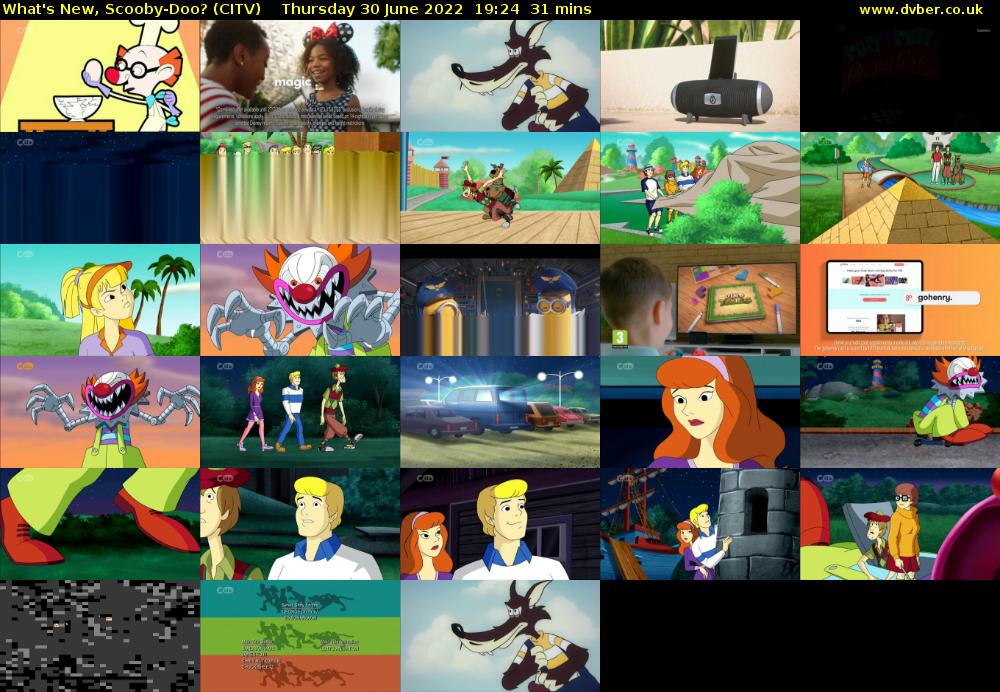 What's New, Scooby-Doo? (CITV) Thursday 30 June 2022 19:24 - 19:55