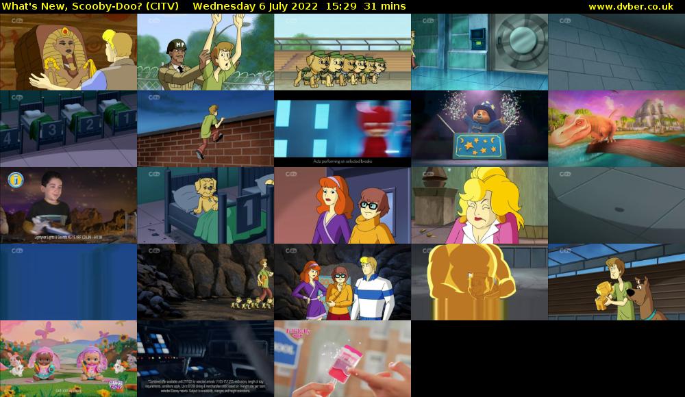 What's New, Scooby-Doo? (CITV) Wednesday 6 July 2022 15:29 - 16:00