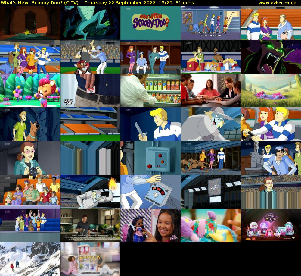 What's New, Scooby-Doo? (CITV) Thursday 22 September 2022 15:29 - 16:00