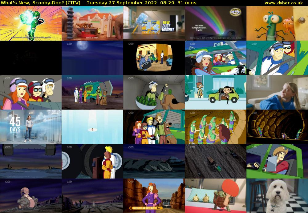 What's New, Scooby-Doo? (CITV) Tuesday 27 September 2022 08:29 - 09:00