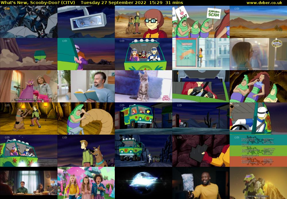 What's New, Scooby-Doo? (CITV) Tuesday 27 September 2022 15:29 - 16:00