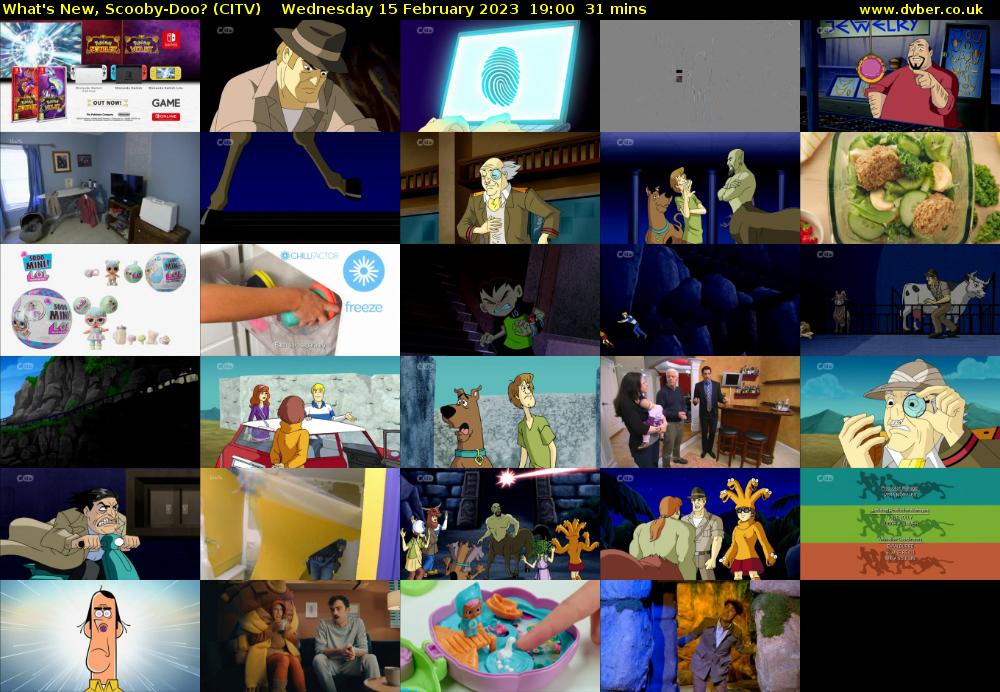What's New, Scooby-Doo? (CITV) Wednesday 15 February 2023 19:00 - 19:31