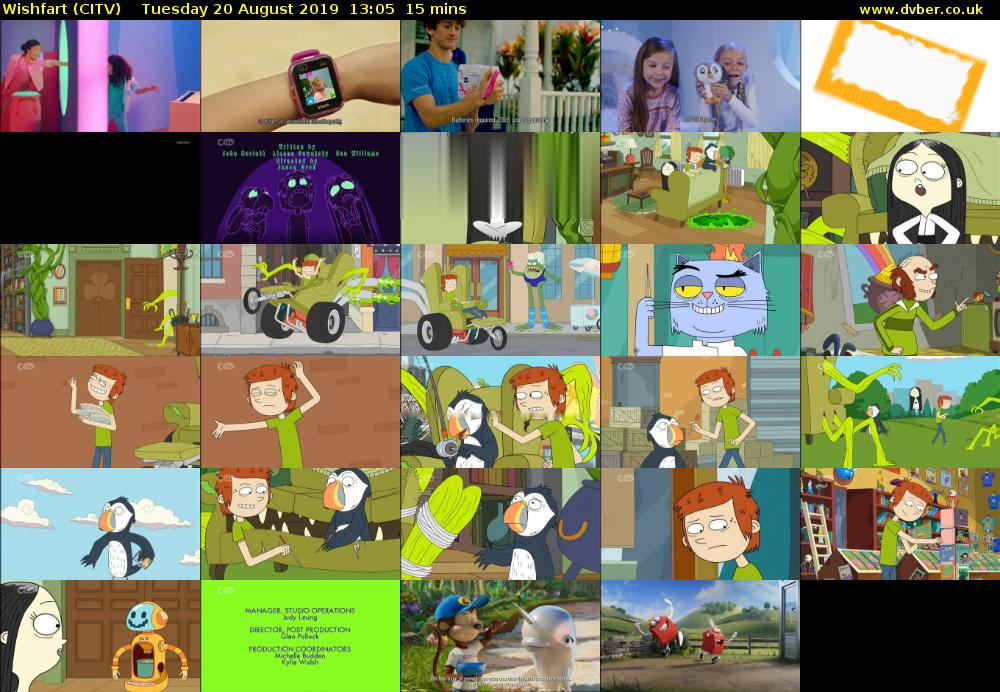 Wishfart (CITV) Tuesday 20 August 2019 13:05 - 13:20