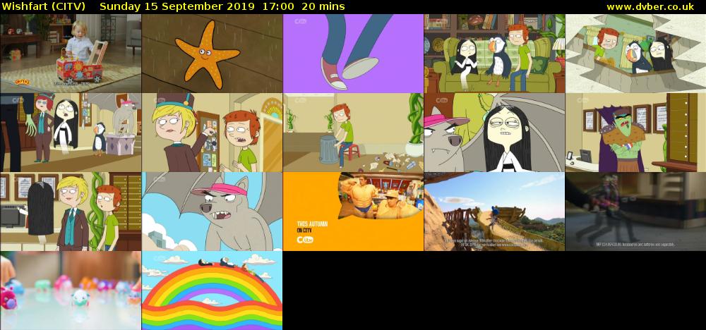 Wishfart (CITV) Sunday 15 September 2019 17:00 - 17:20