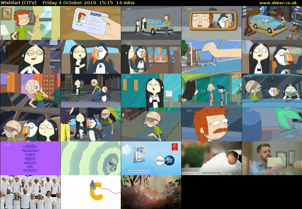 Wishfart (CITV) Friday 4 October 2019 15:15 - 15:29
