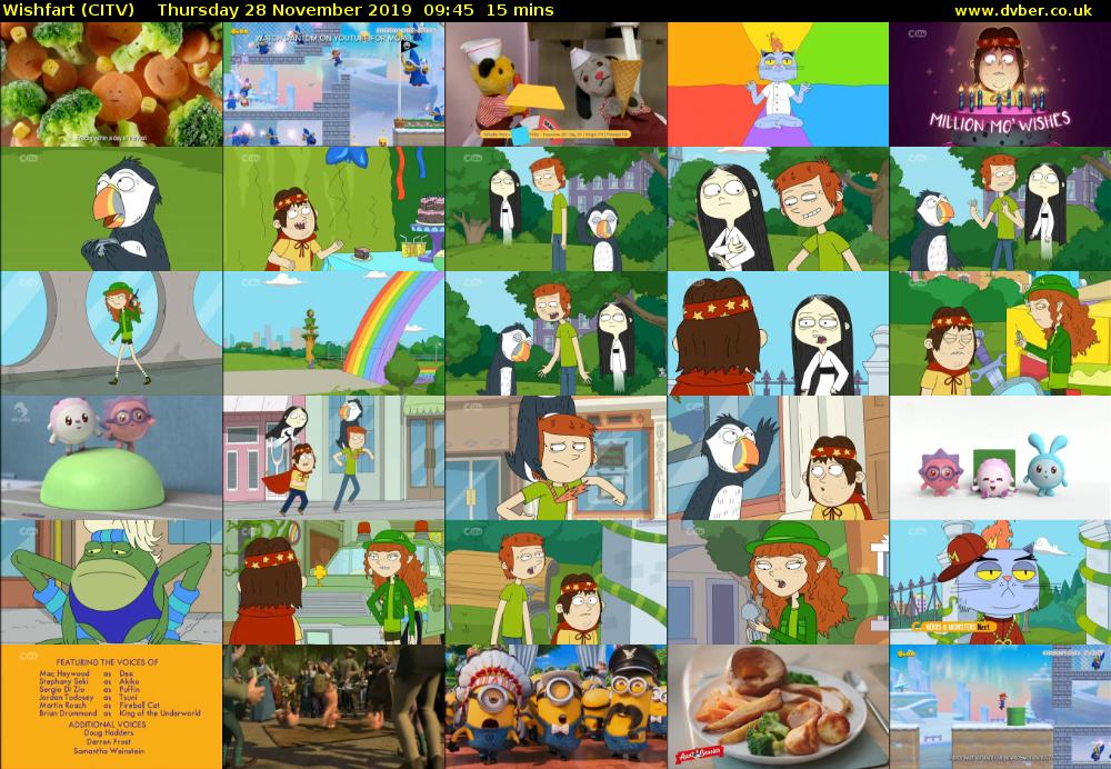 Wishfart (CITV) Thursday 28 November 2019 09:45 - 10:00