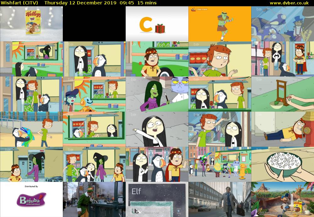 Wishfart (CITV) Thursday 12 December 2019 09:45 - 10:00