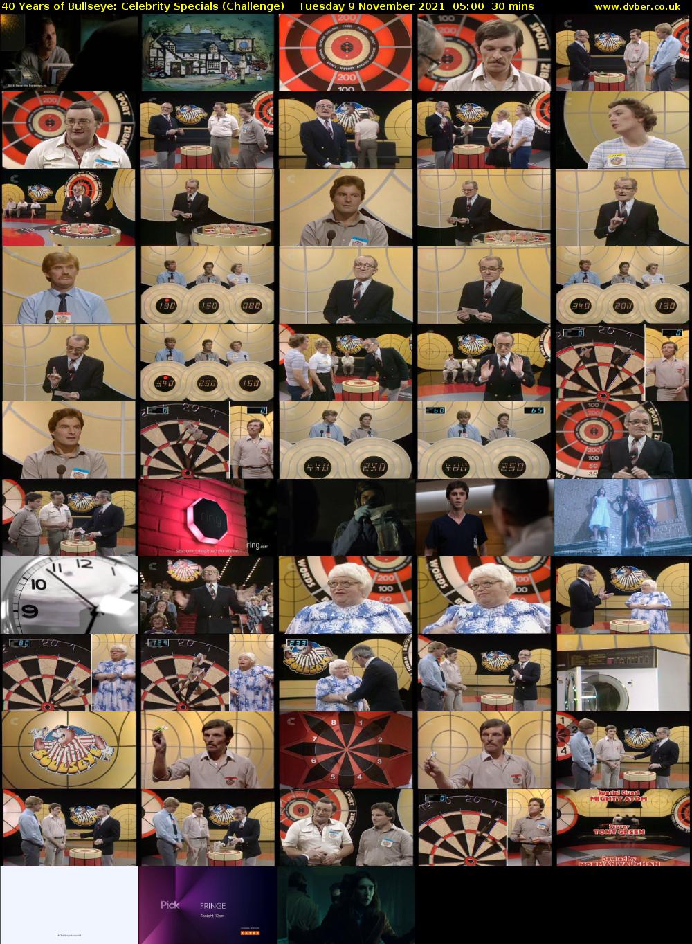40 Years of Bullseye: Celebrity Specials (Challenge) Tuesday 9 November 2021 05:00 - 05:30