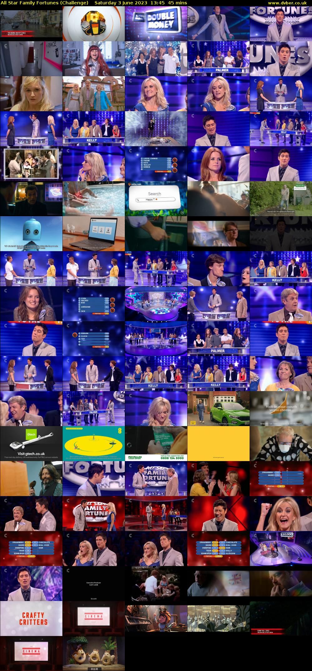 All Star Family Fortunes (Challenge) Saturday 3 June 2023 13:45 - 14:30