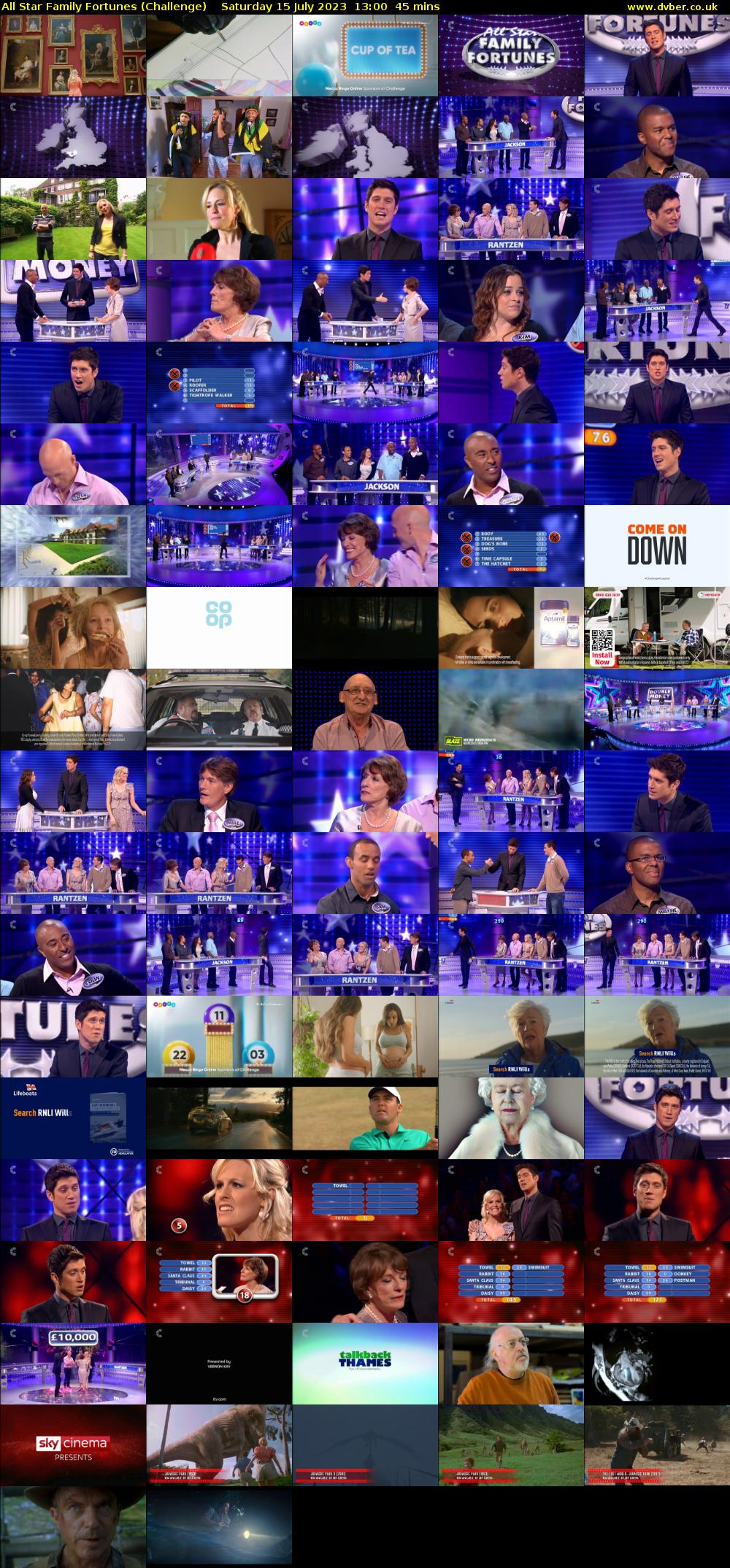 All Star Family Fortunes (Challenge) Saturday 15 July 2023 13:00 - 13:45
