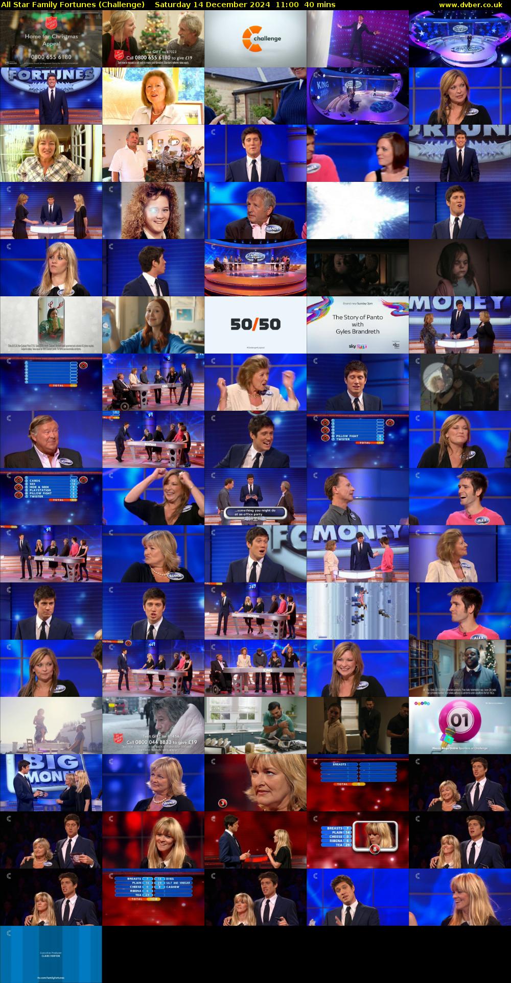 All Star Family Fortunes (Challenge) Saturday 14 December 2024 11:00 - 11:40