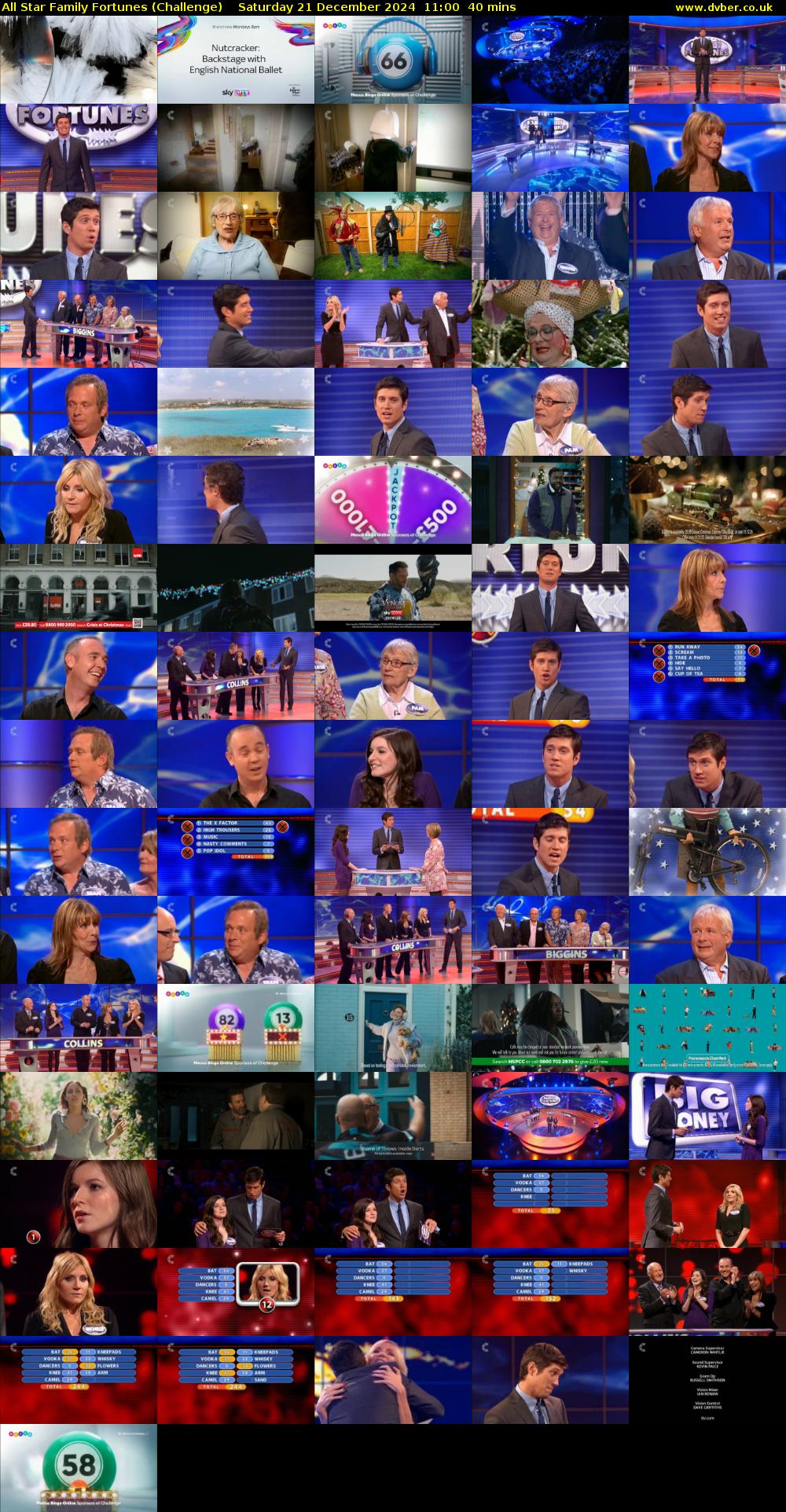 All Star Family Fortunes (Challenge) Saturday 21 December 2024 11:00 - 11:40