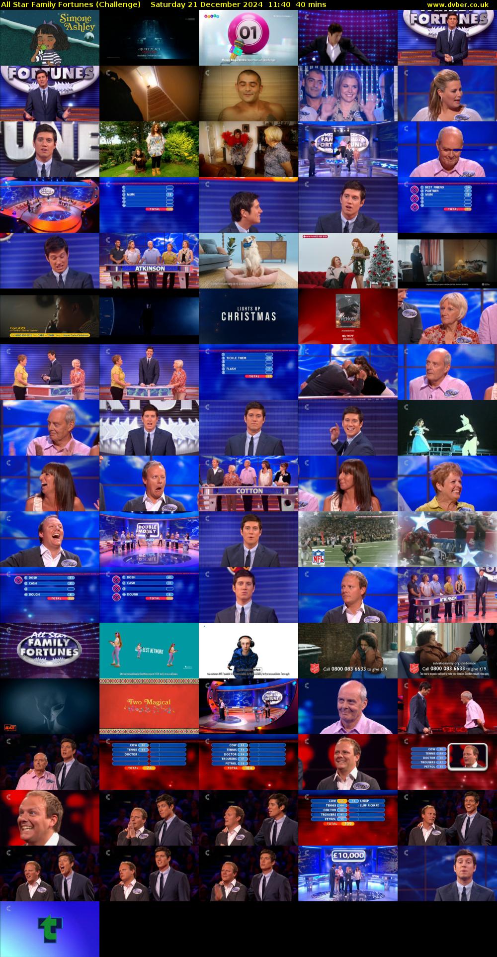 All Star Family Fortunes (Challenge) Saturday 21 December 2024 11:40 - 12:20