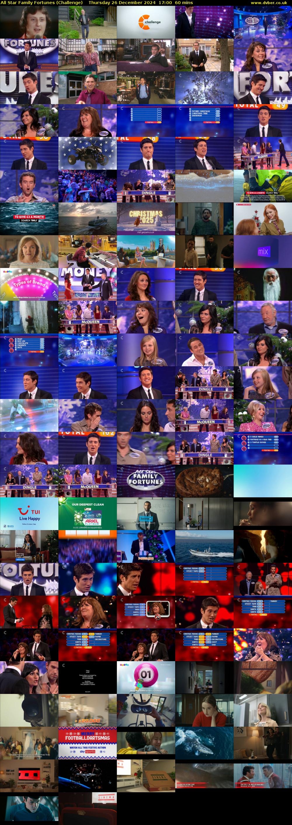 All Star Family Fortunes (Challenge) Thursday 26 December 2024 17:00 - 18:00