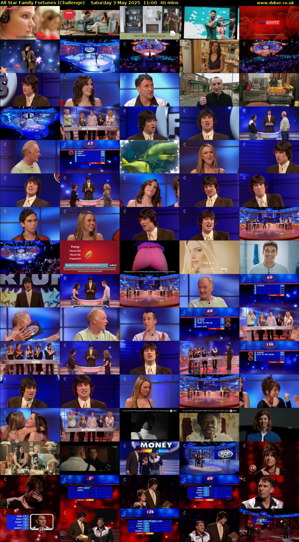 All Star Family Fortunes (Challenge) Saturday 3 May 2025 11:00 - 11:40