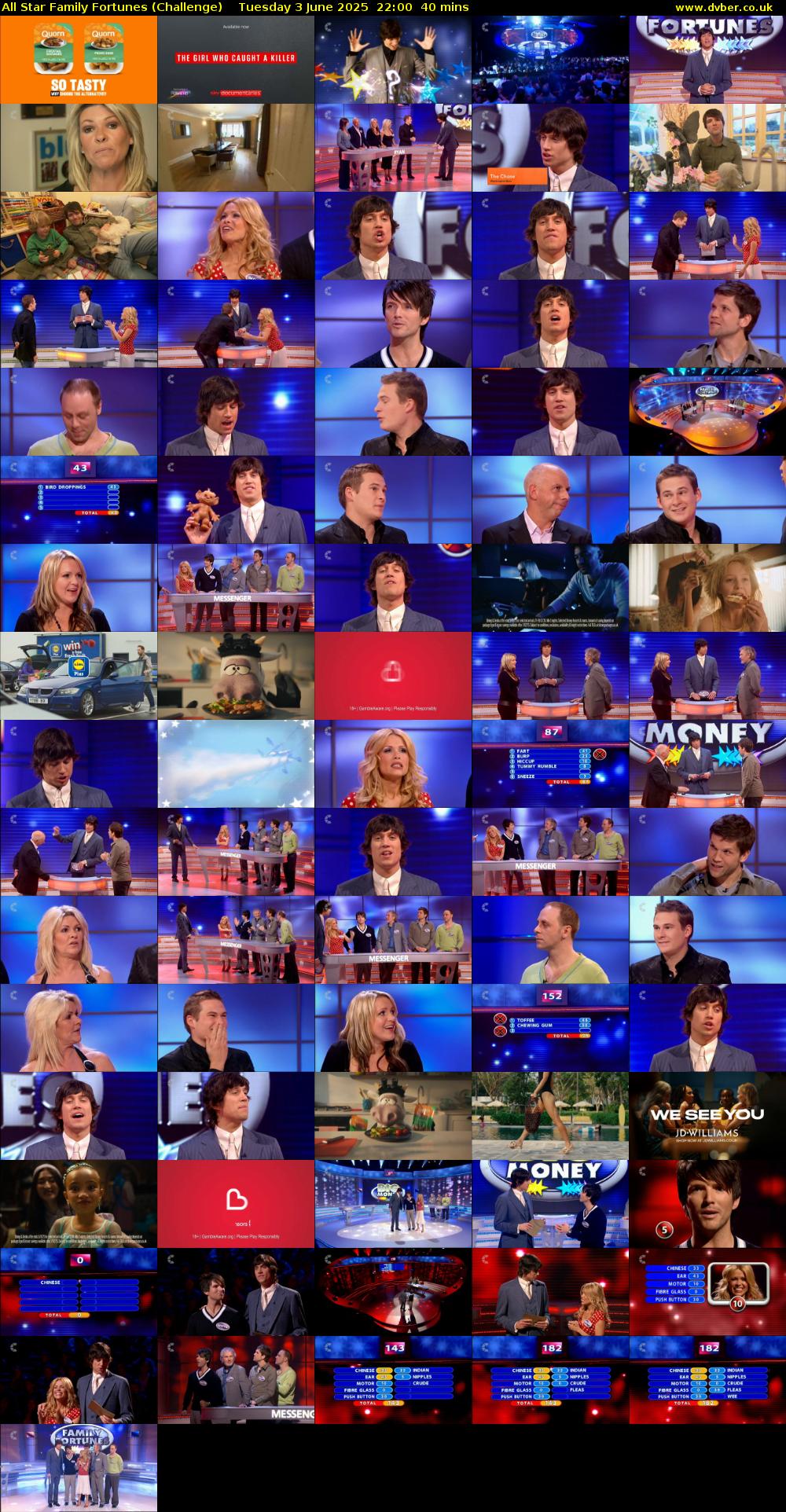 All Star Family Fortunes (Challenge) Tuesday 3 June 2025 22:00 - 22:40