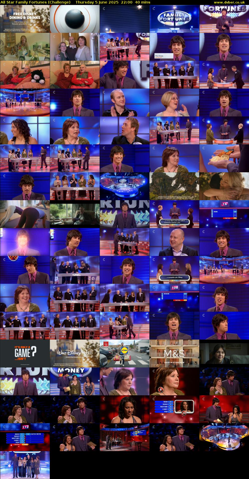All Star Family Fortunes (Challenge) Thursday 5 June 2025 22:00 - 22:40
