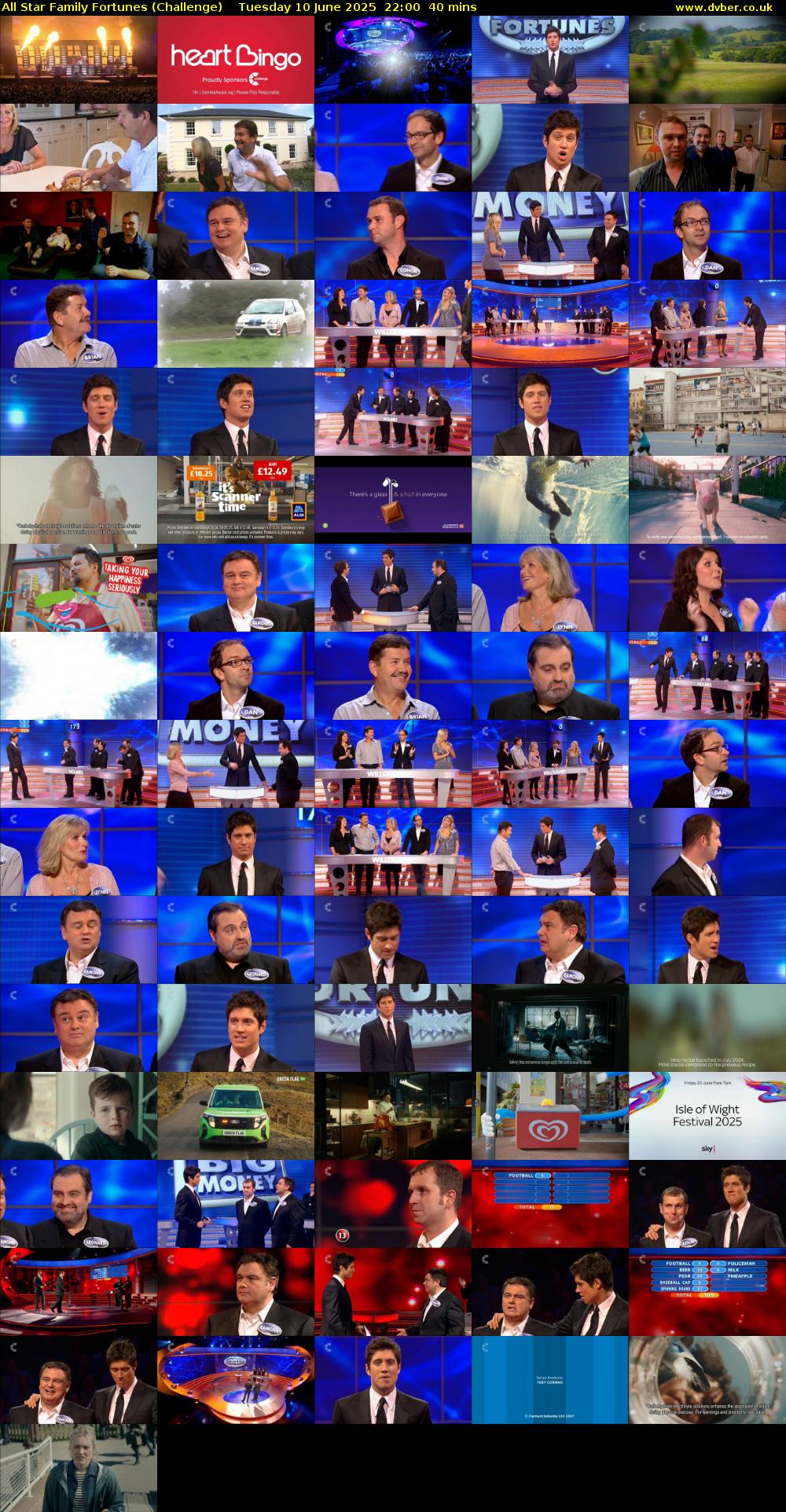 All Star Family Fortunes (Challenge) Tuesday 10 June 2025 22:00 - 22:40