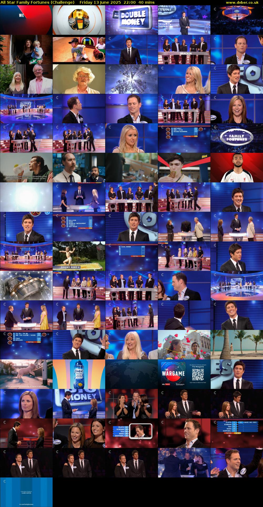 All Star Family Fortunes (Challenge) Friday 13 June 2025 22:00 - 22:40