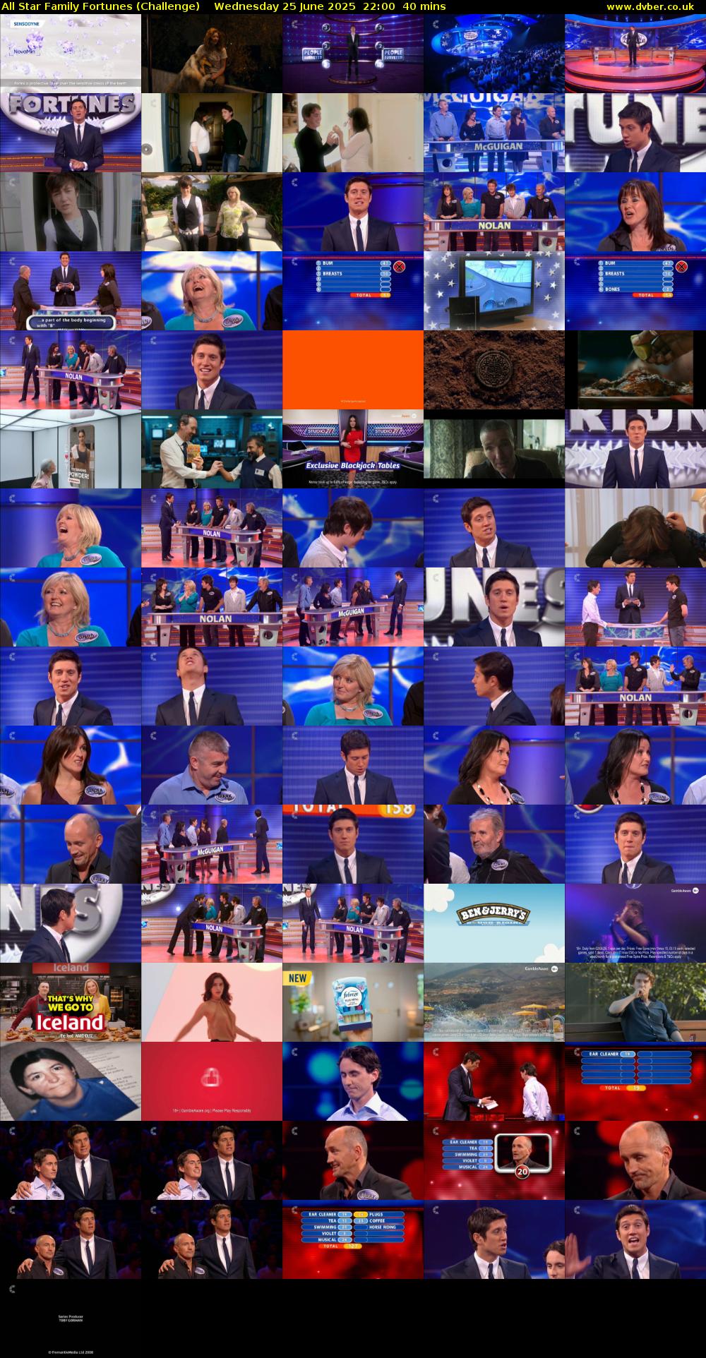 All Star Family Fortunes (Challenge) Wednesday 25 June 2025 22:00 - 22:40