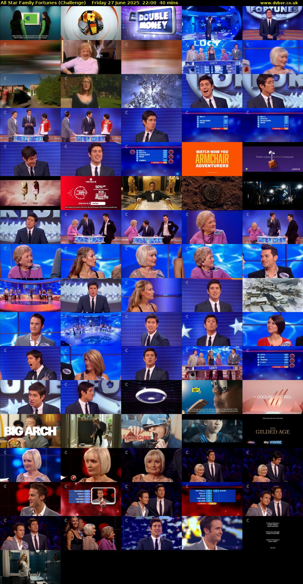 All Star Family Fortunes (Challenge) Friday 27 June 2025 22:00 - 22:40
