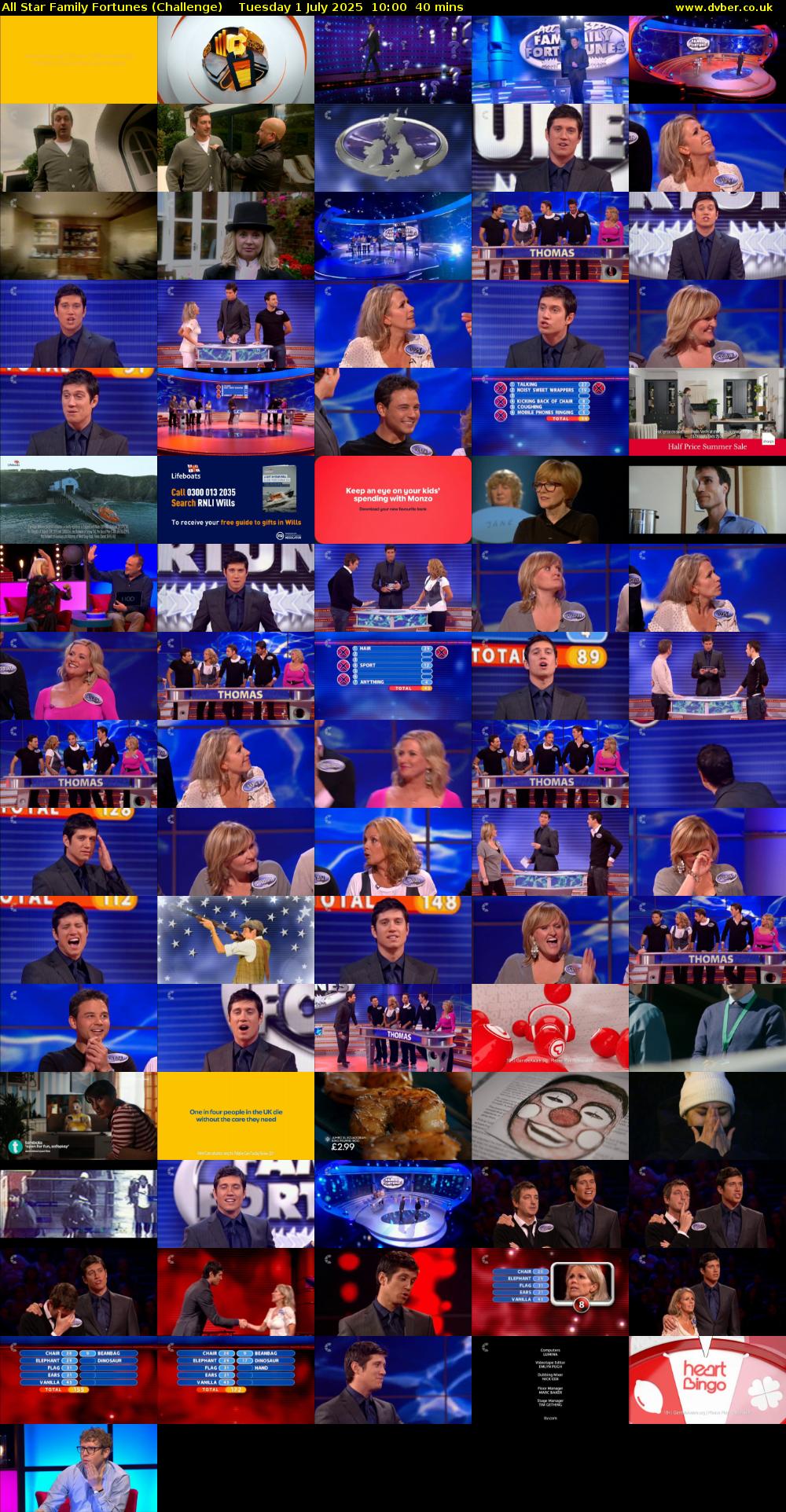 All Star Family Fortunes (Challenge) Tuesday 1 July 2025 10:00 - 10:40