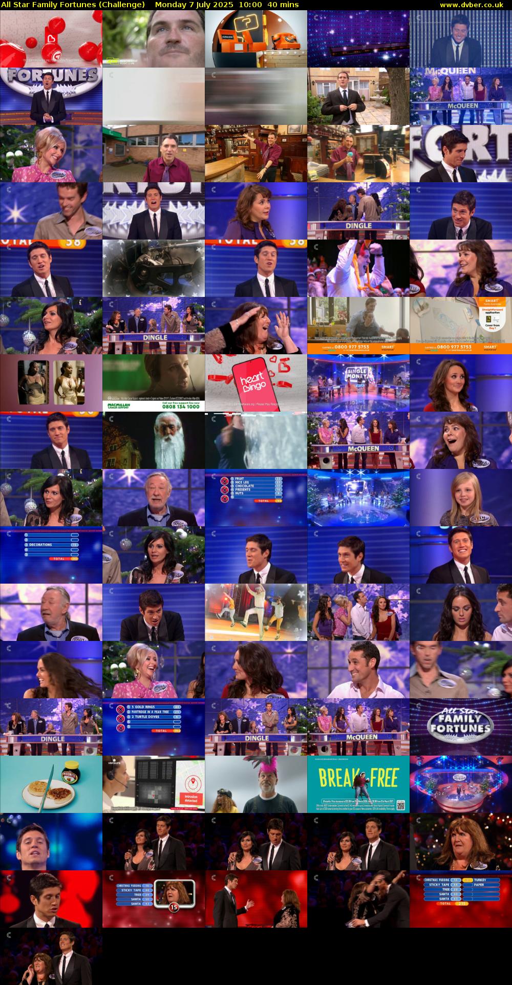 All Star Family Fortunes (Challenge) Monday 7 July 2025 10:00 - 10:40