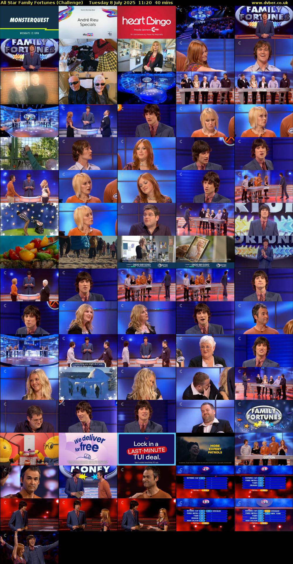 All Star Family Fortunes (Challenge) Tuesday 8 July 2025 11:20 - 12:00