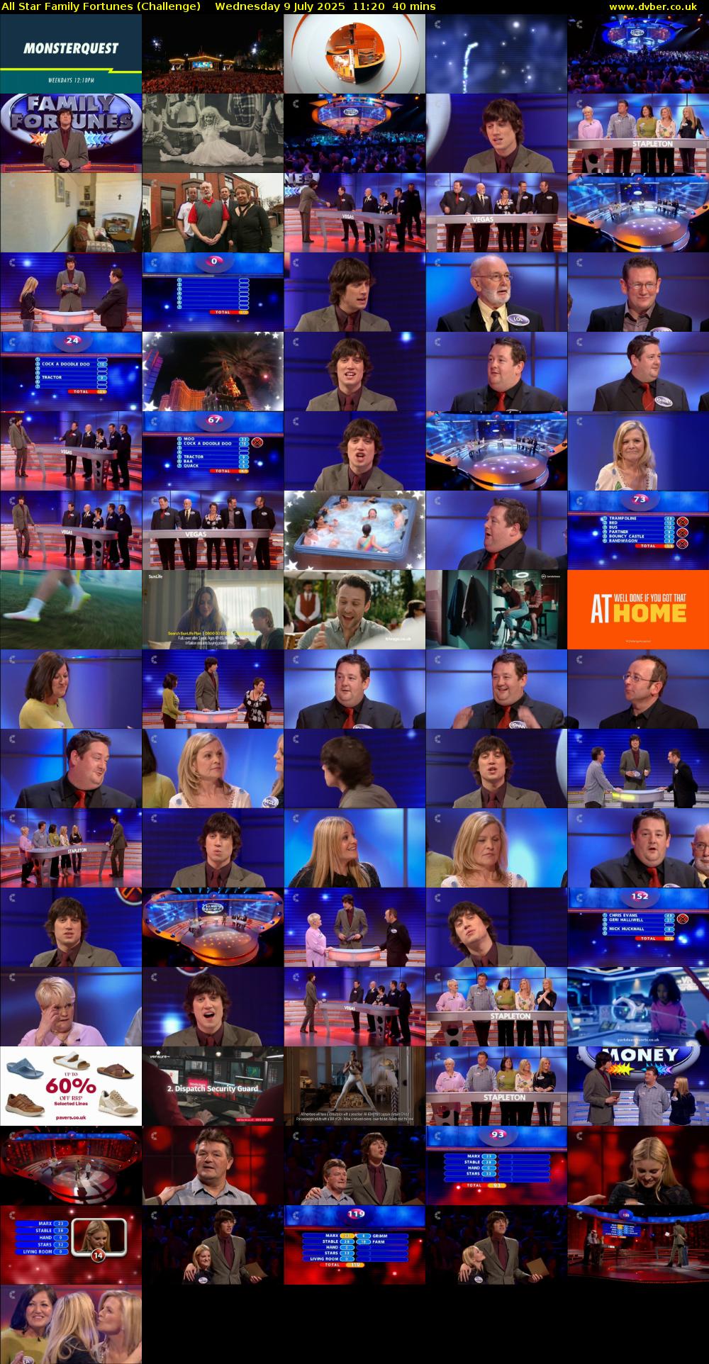 All Star Family Fortunes (Challenge) Wednesday 9 July 2025 11:20 - 12:00
