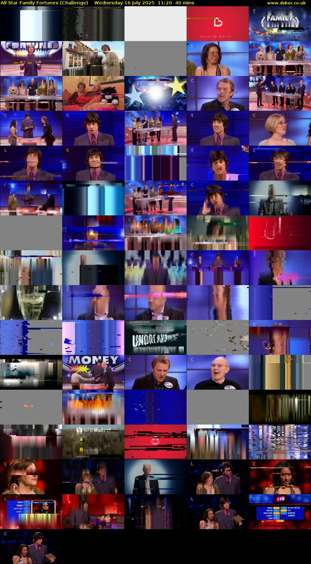 All Star Family Fortunes (Challenge) Wednesday 16 July 2025 11:20 - 12:00