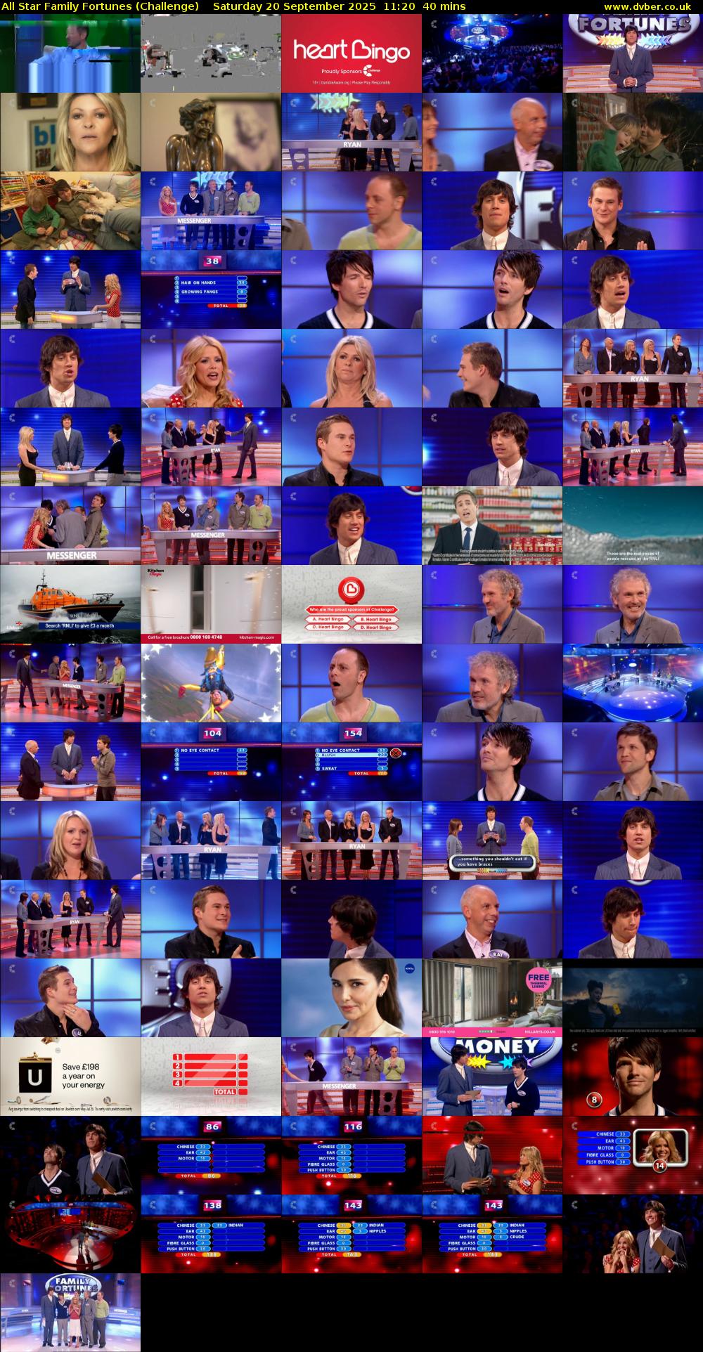All Star Family Fortunes (Challenge) Saturday 20 September 2025 11:20 - 12:00
