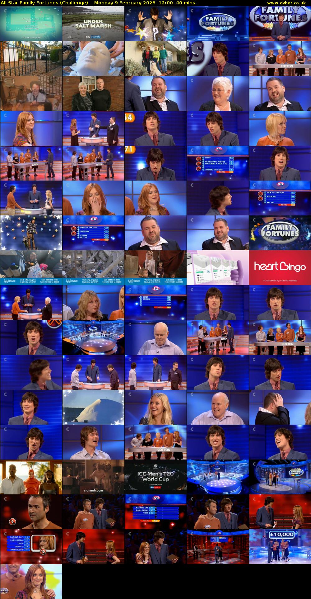All Star Family Fortunes (Challenge) Monday 9 February 2026 12:00 - 12:40