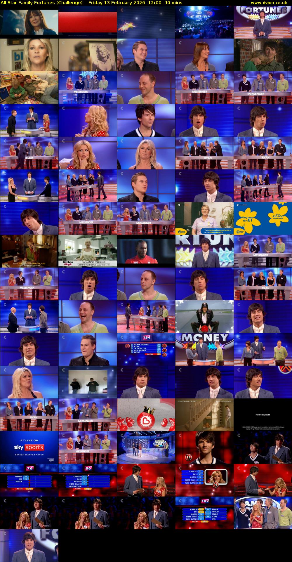 All Star Family Fortunes (Challenge) Friday 13 February 2026 12:00 - 12:40