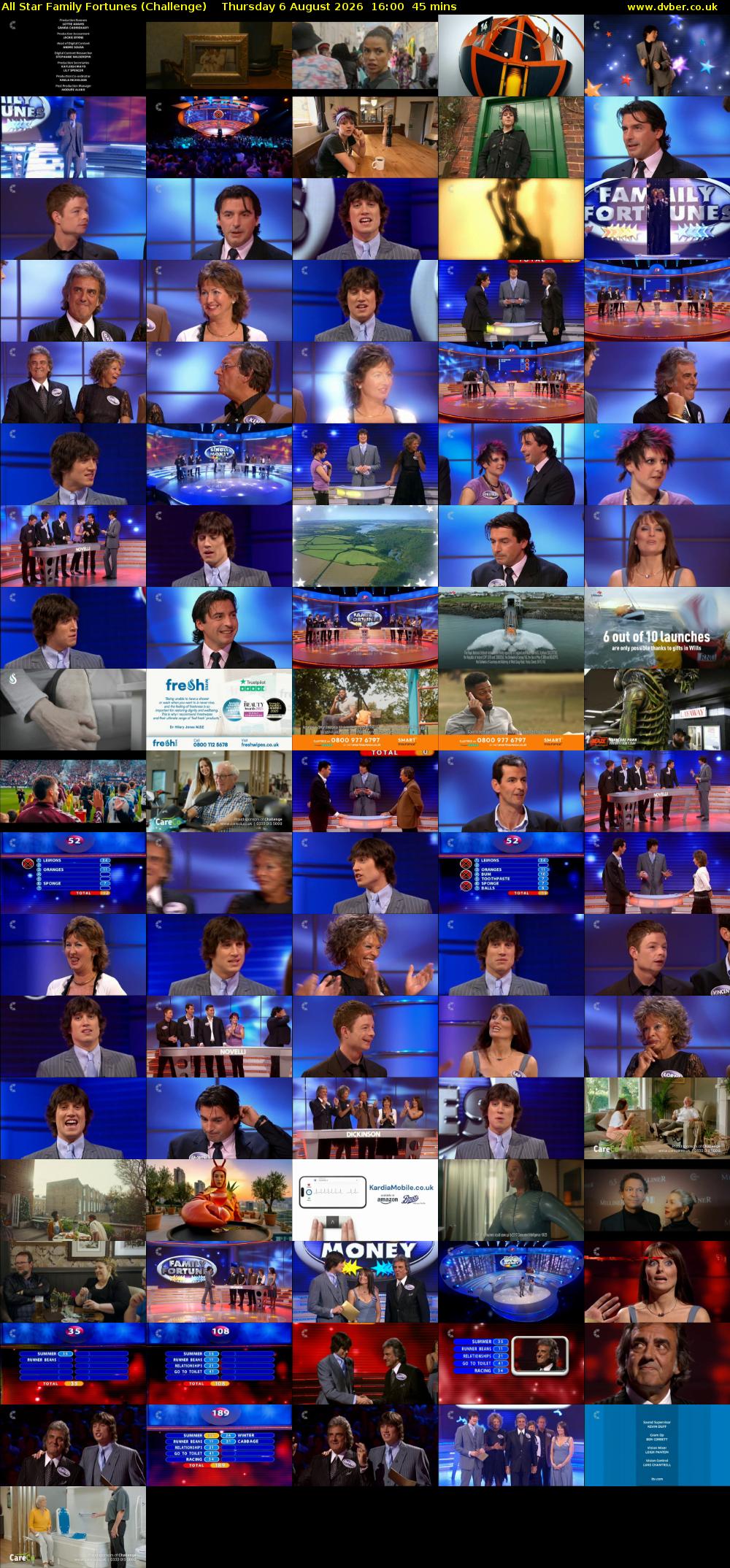 All Star Family Fortunes (Challenge) Thursday 6 August 2026 16:00 - 16:45
