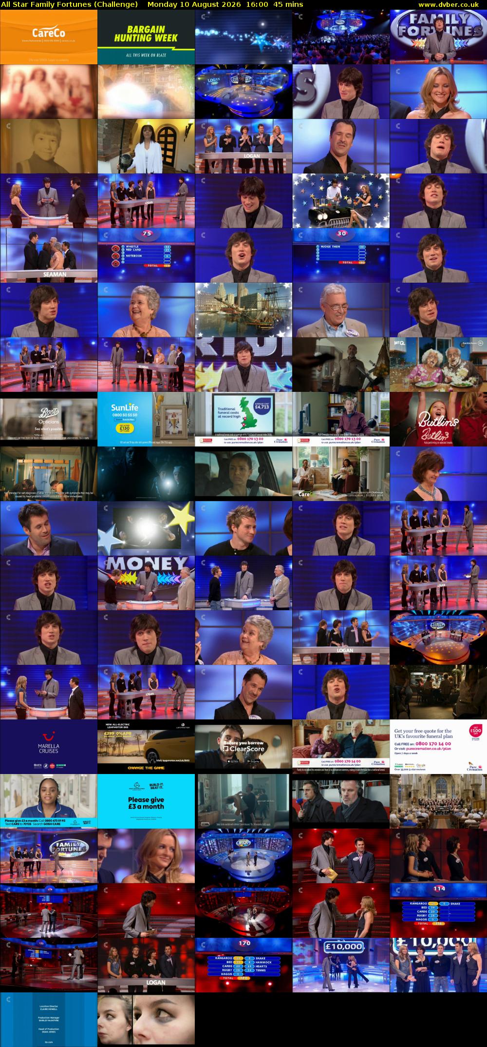All Star Family Fortunes (Challenge) Monday 10 August 2026 16:00 - 16:45