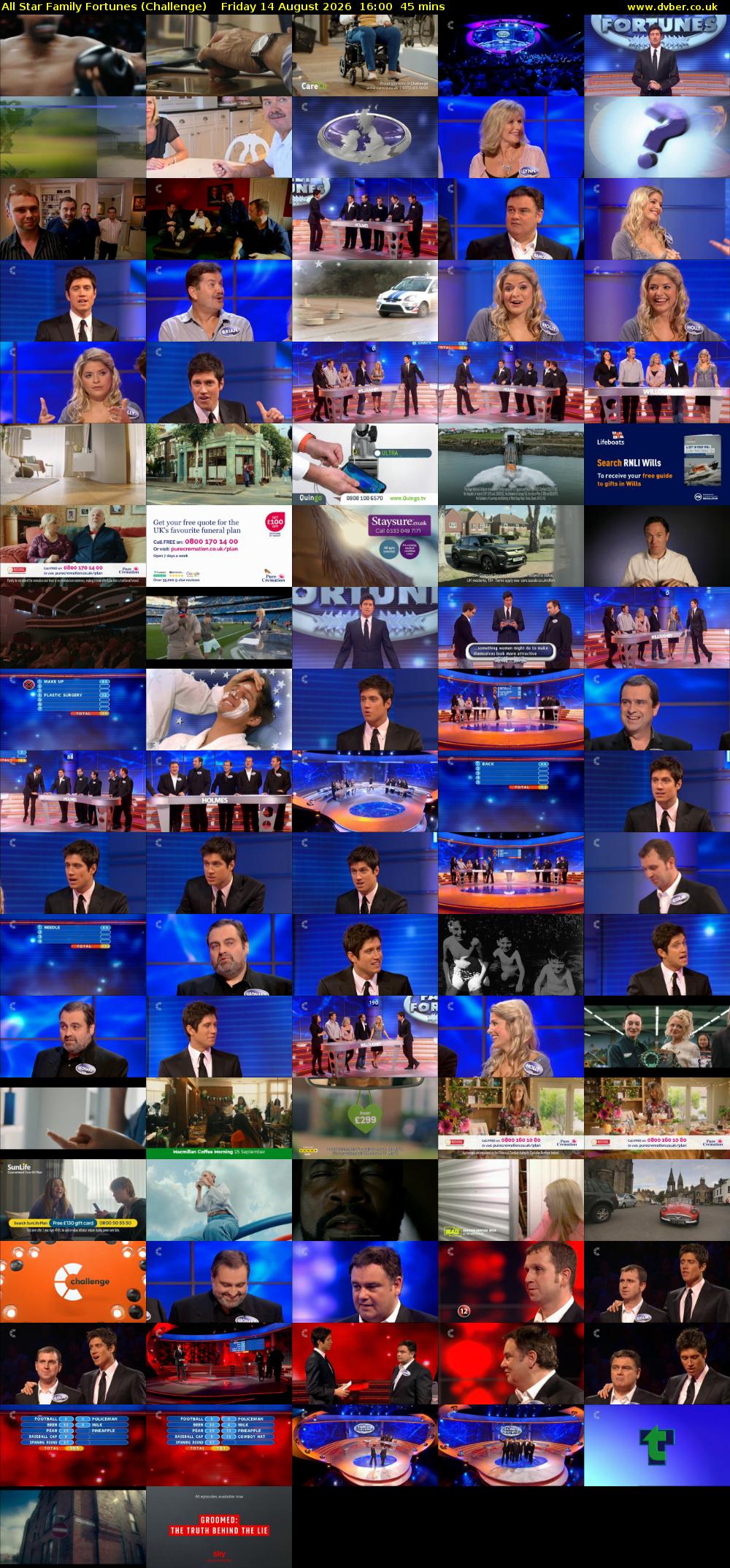 All Star Family Fortunes (Challenge) Friday 14 August 2026 16:00 - 16:45