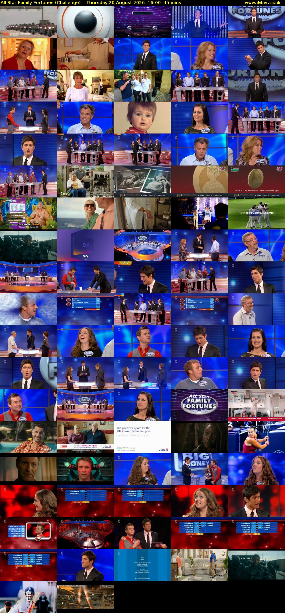 All Star Family Fortunes (Challenge) Thursday 20 August 2026 16:00 - 16:45