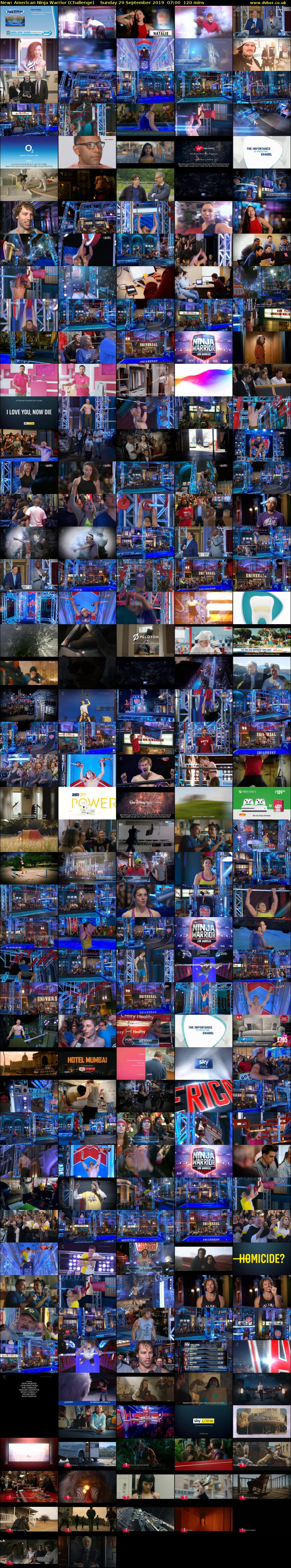 American Ninja Warrior (Challenge) Sunday 29 September 2019 07:00 - 09:00