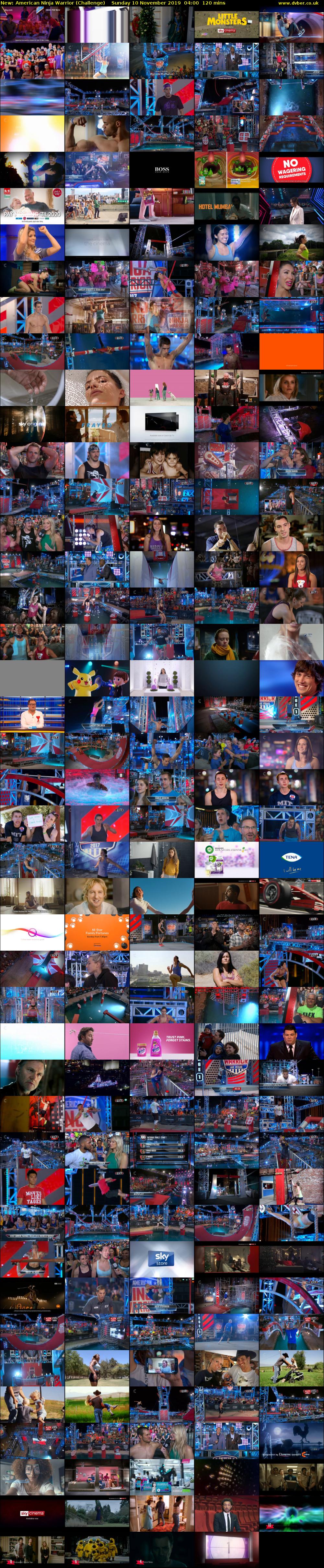 American Ninja Warrior (Challenge) Sunday 10 November 2019 04:00 - 06:00