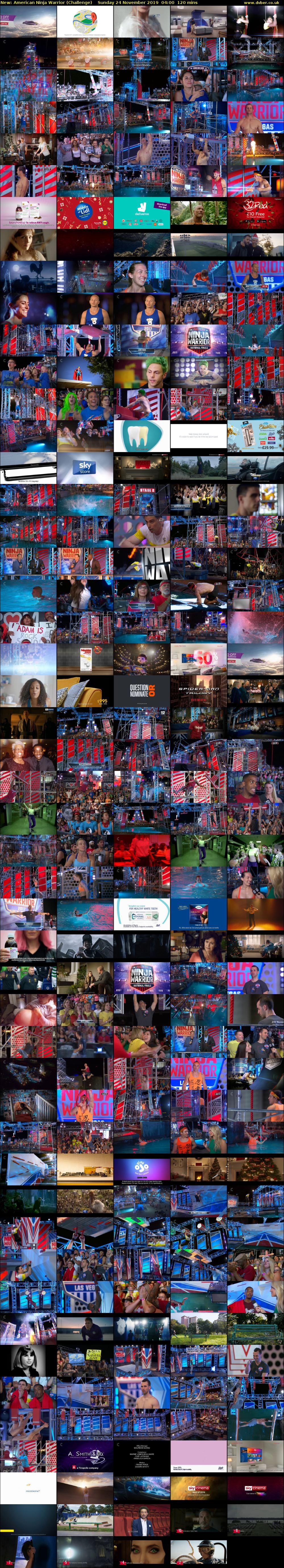 American Ninja Warrior (Challenge) Sunday 24 November 2019 04:00 - 06:00