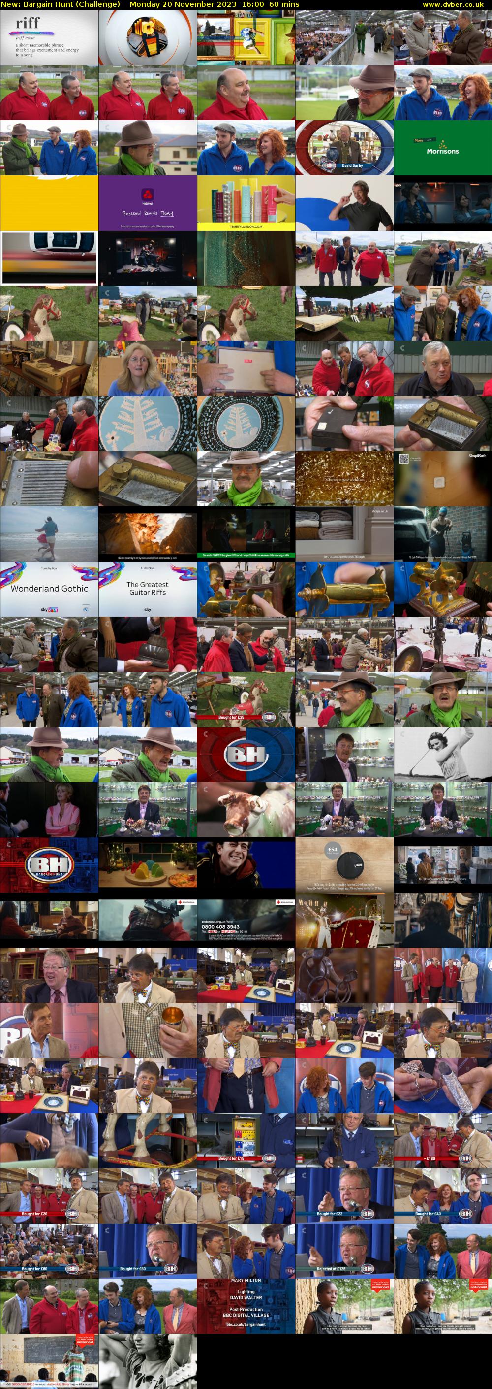 Bargain Hunt (Challenge) Monday 20 November 2023 16:00 - 17:00