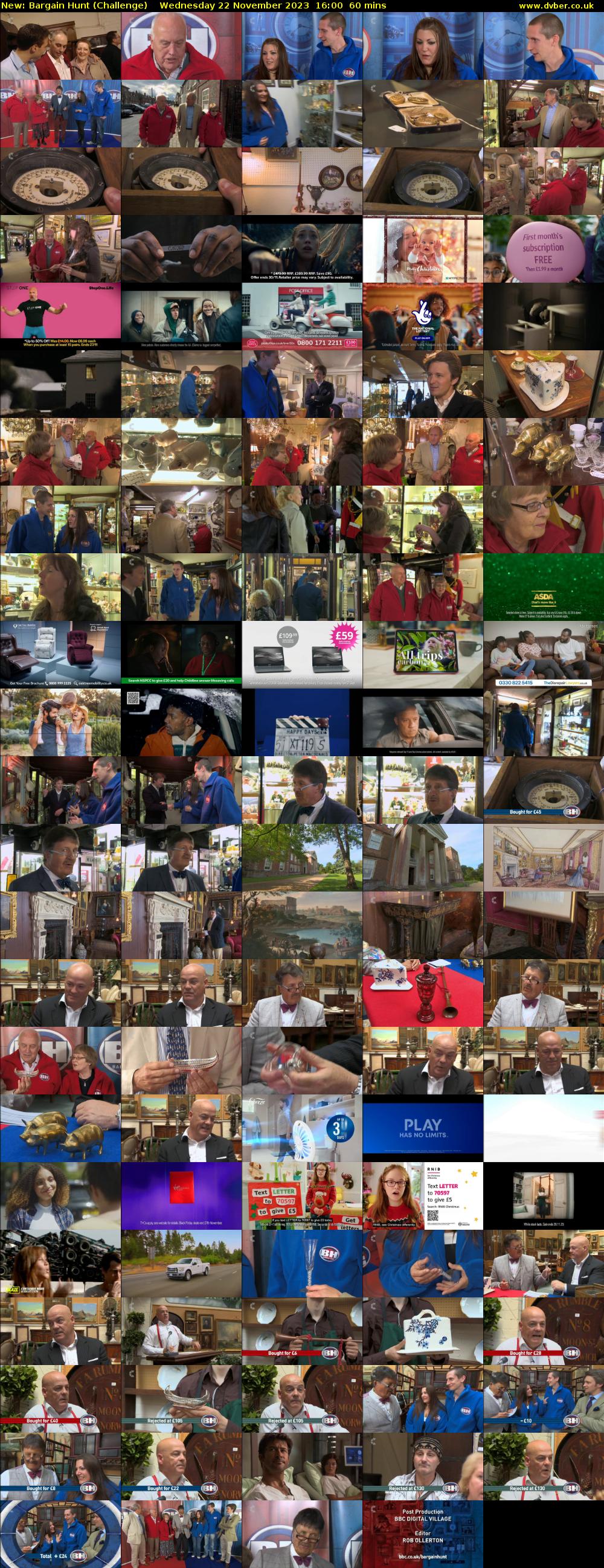 Bargain Hunt (Challenge) Wednesday 22 November 2023 16:00 - 17:00