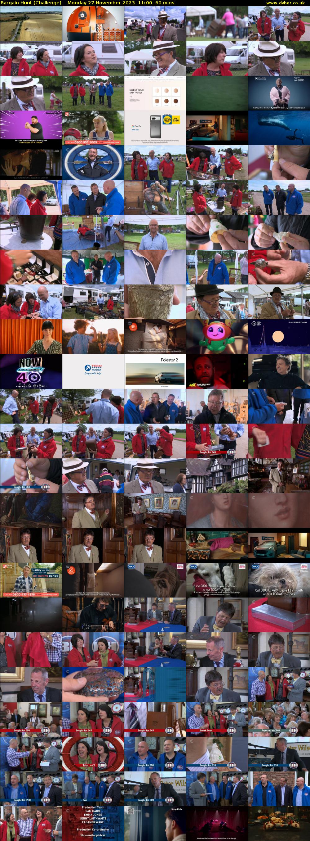 Bargain Hunt (Challenge) Monday 27 November 2023 11:00 - 12:00