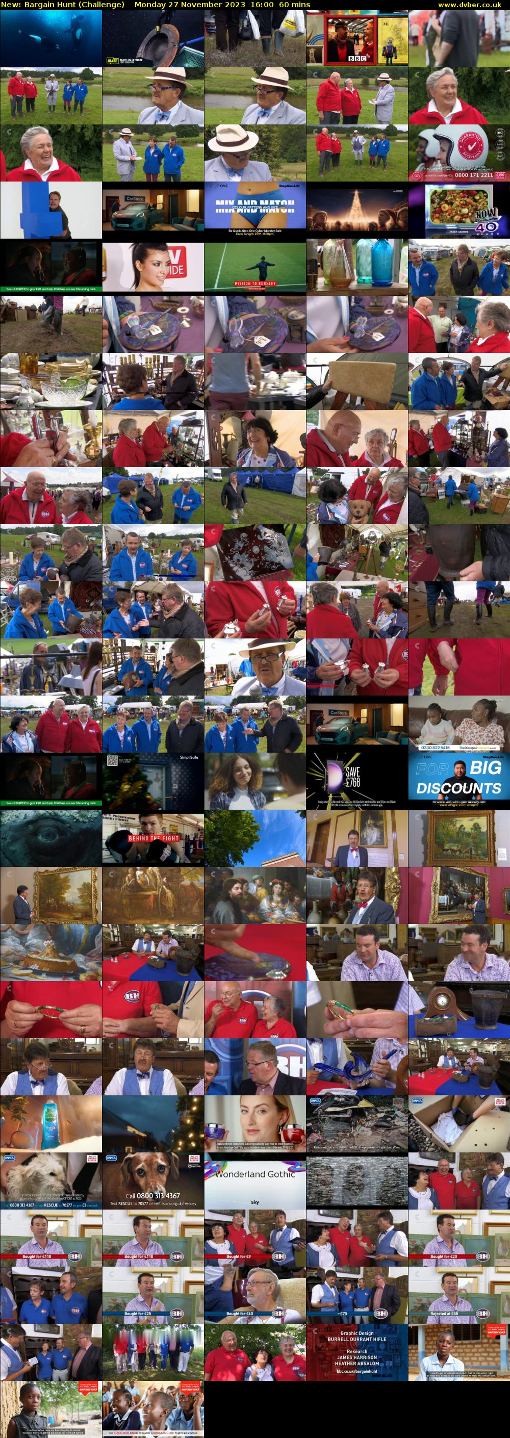 Bargain Hunt (Challenge) Monday 27 November 2023 16:00 - 17:00