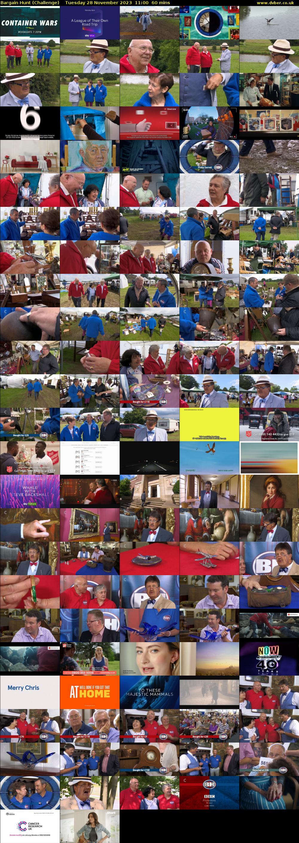 Bargain Hunt (Challenge) Tuesday 28 November 2023 11:00 - 12:00